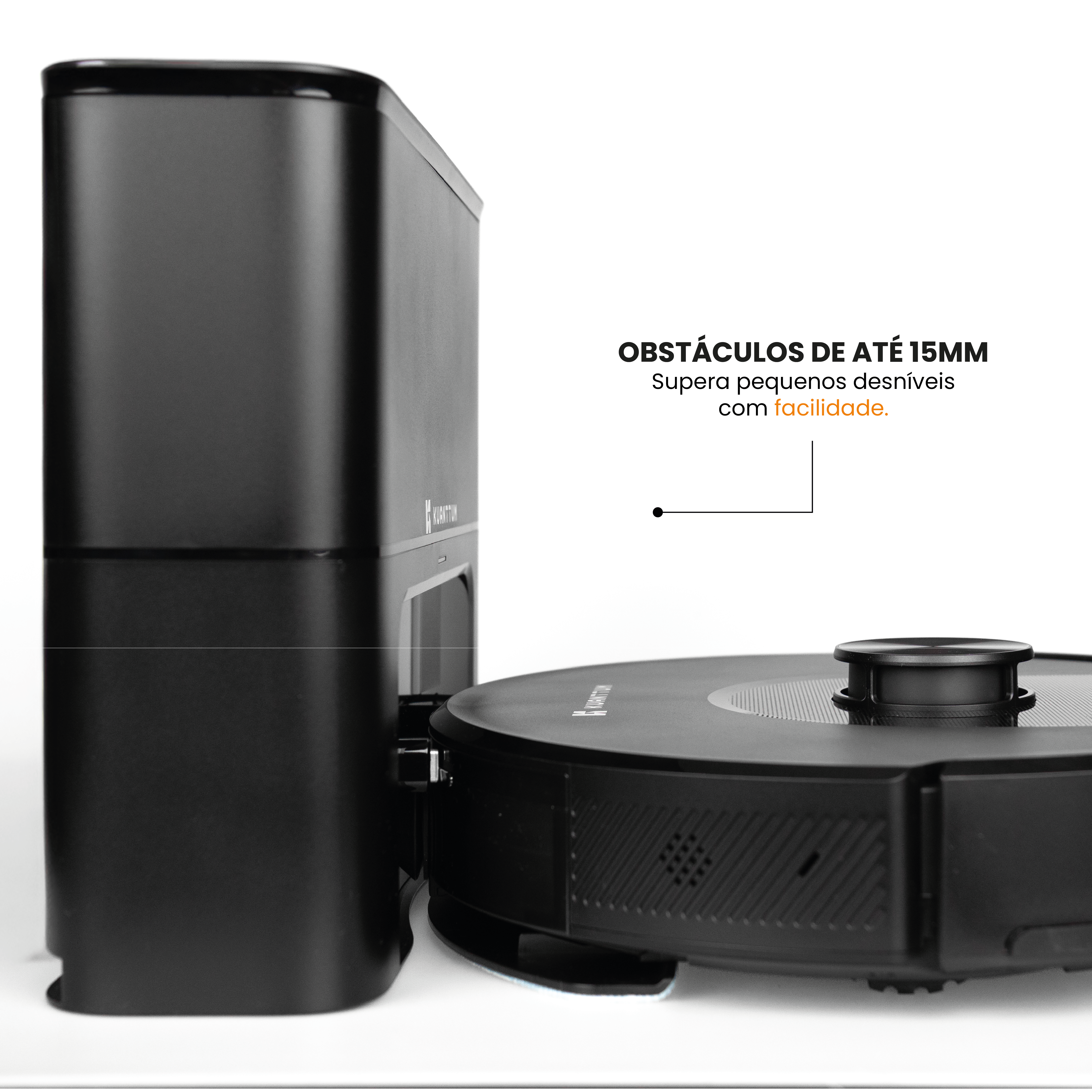 Robô Smart Wi-Fi Kuanttum X10 Preto 110V