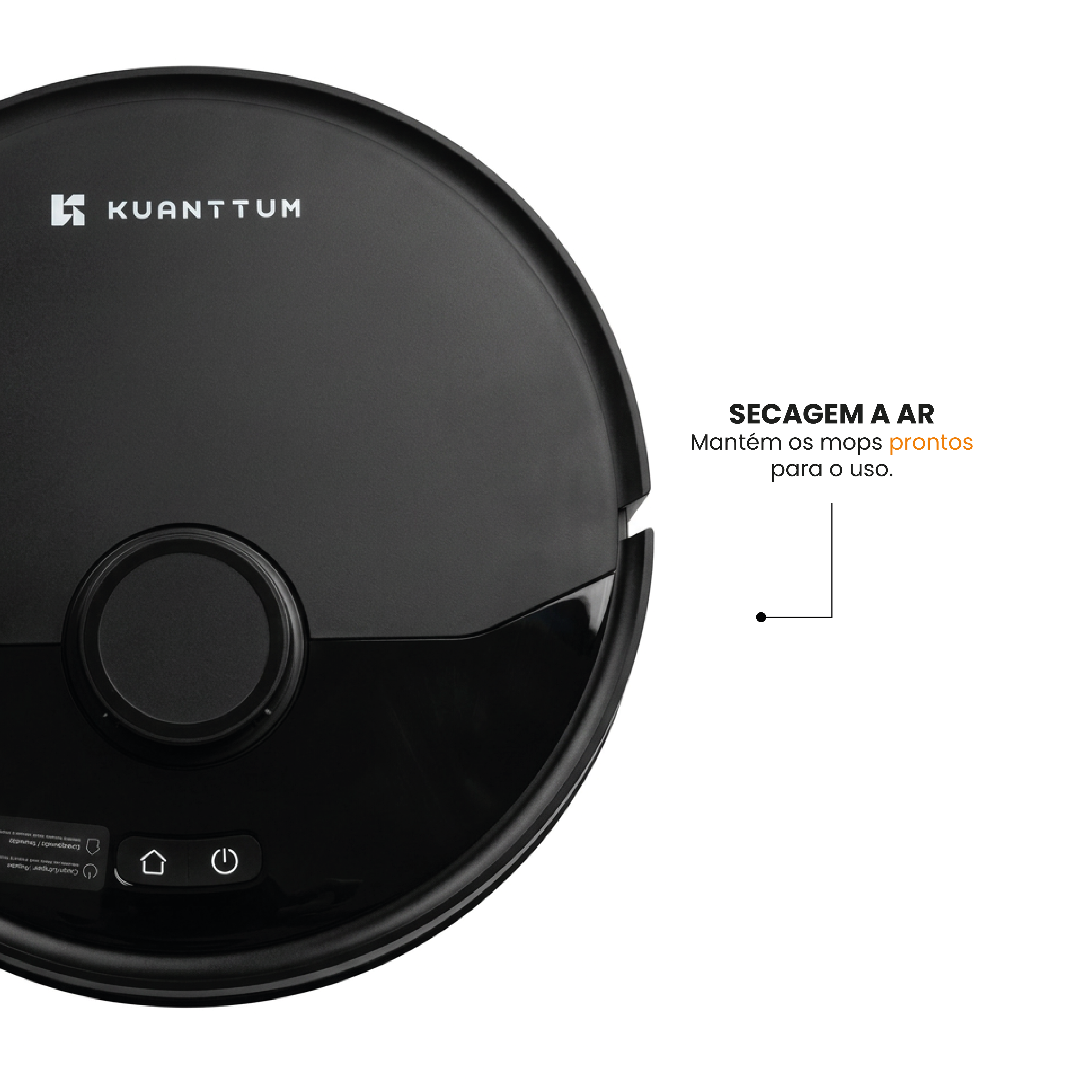 Robô Smart Wi-Fi Kuanttum X20 Preto 220V