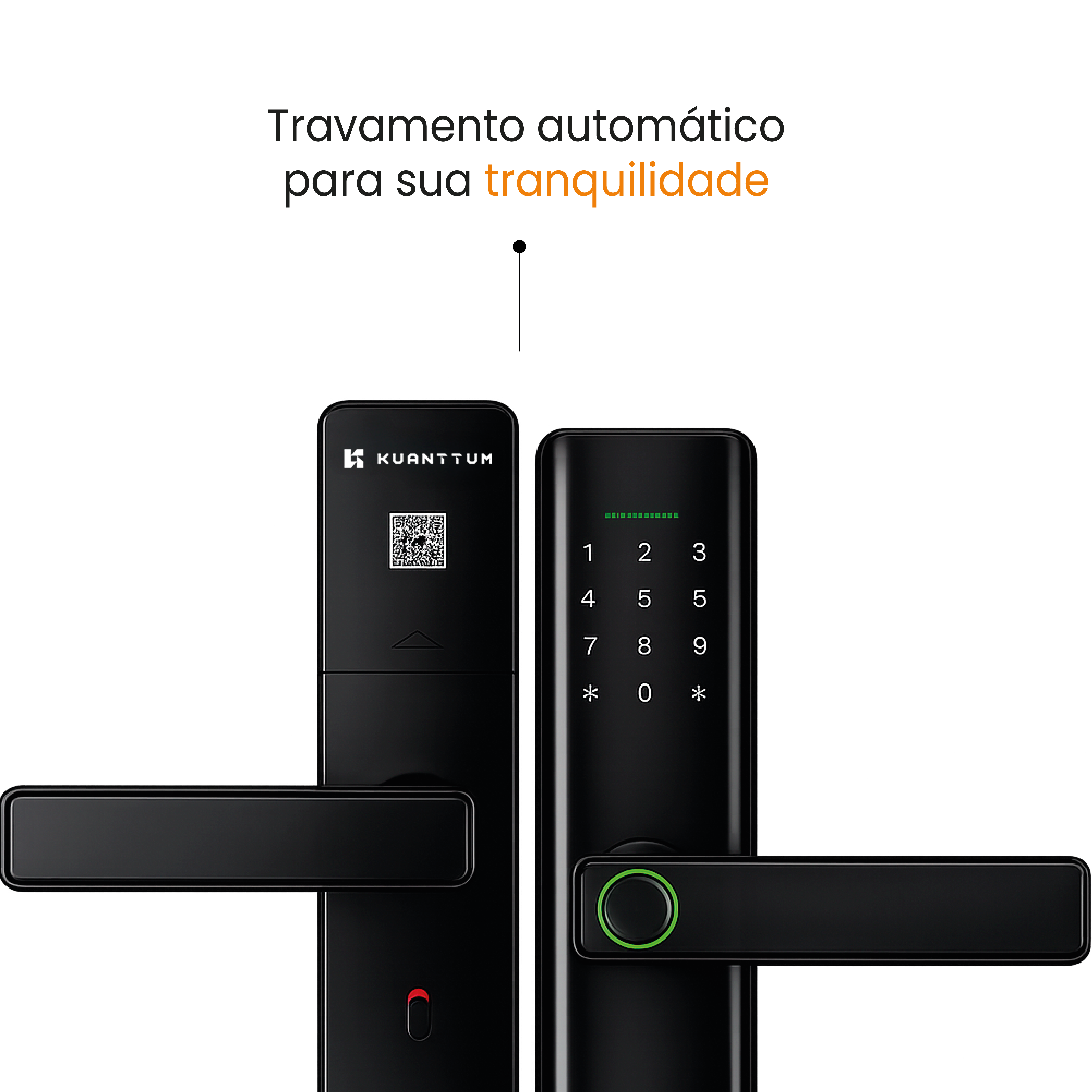 Fechadura Digital Biométrica Kuanttum Delta