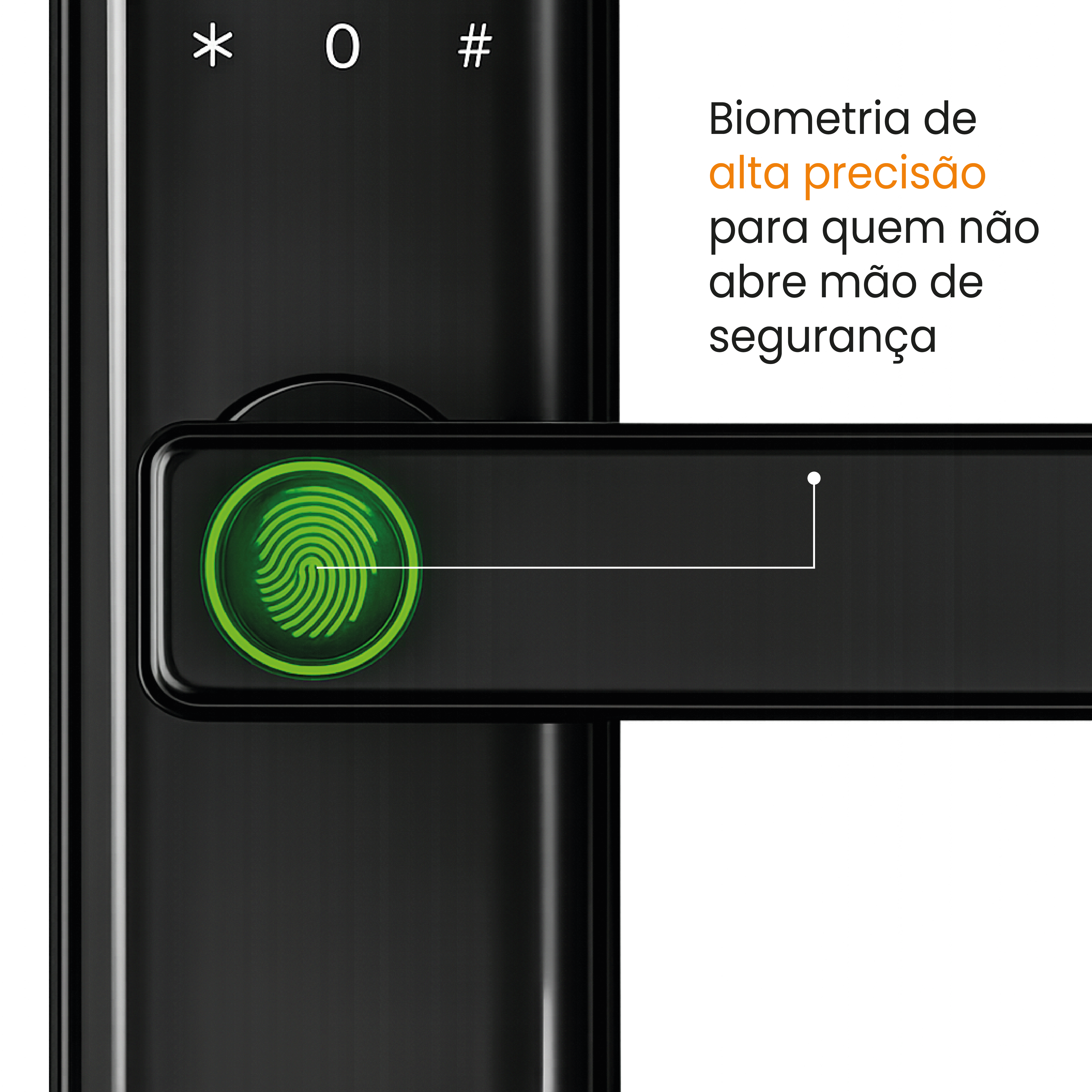 Fechadura Digital Biométrica Kuanttum Delta PRO