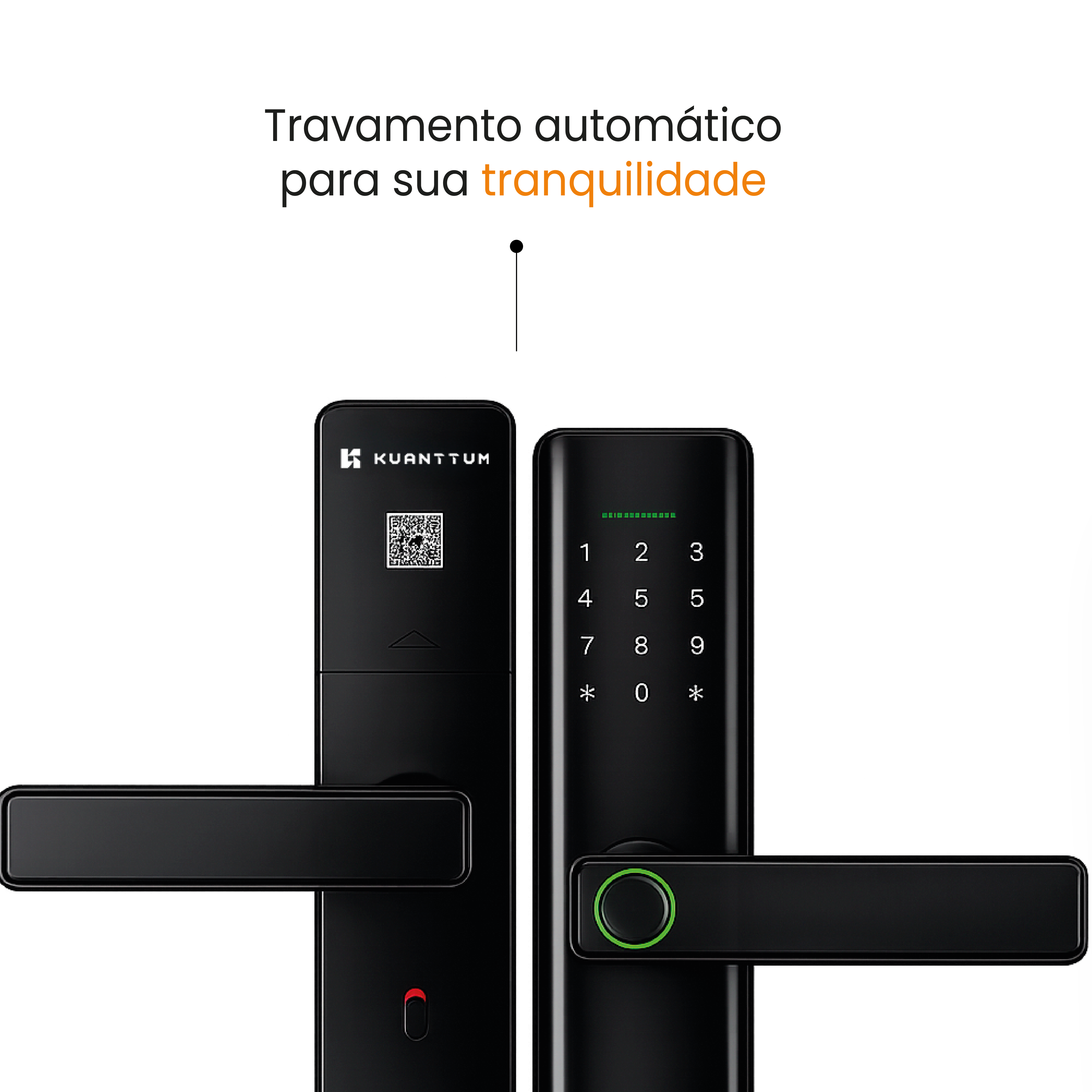 Fechadura Digital Biométrica Kuanttum Delta PRO