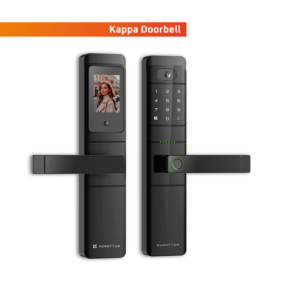 Fechadura Kuanttum Kappa Doorbell Com Câmera Wi-fi