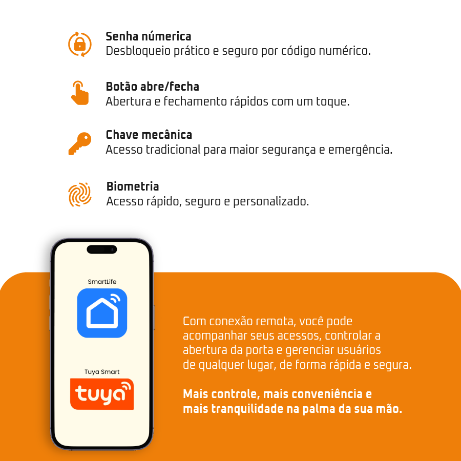 Fechadura Digital Kuanttum Kappa Wi-Fi
