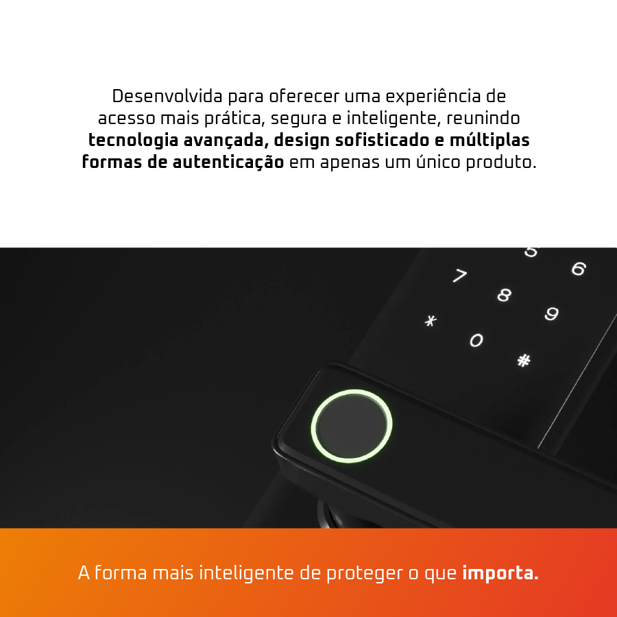 Fechadura Digital Biométrica Kuanttum Beta PRO