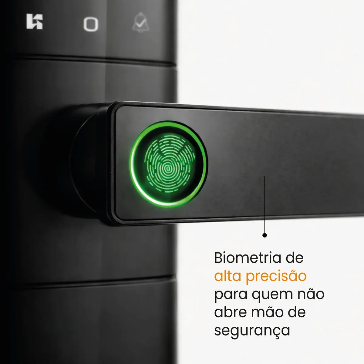 Fechadura Kuanttum Kappa Doorbell Com Câmera Wi-fi App Tuya