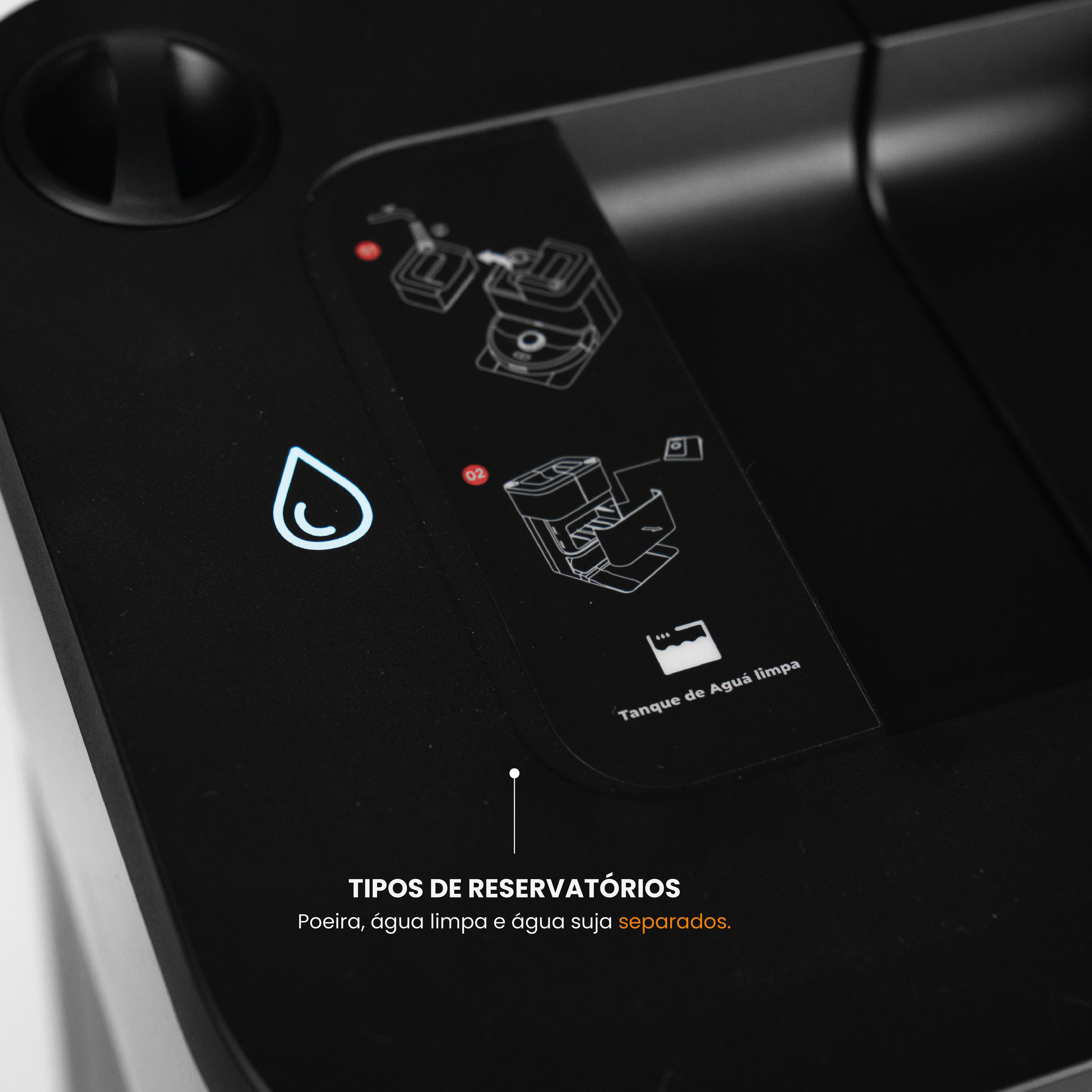 Robô Smart Wi-Fi Kuanttum X20 Preto 220V