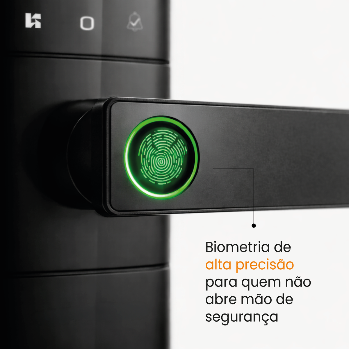 Fechadura Kuanttum Kappa Doorbell Com Câmera Wi-fi